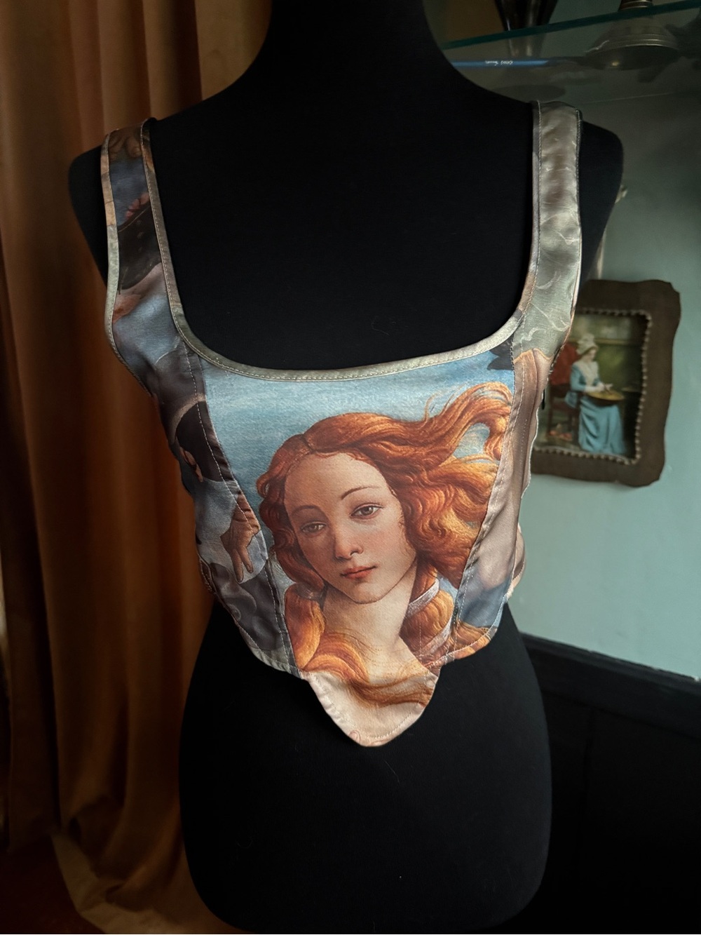 Rare find “Birth of Venus” corset top